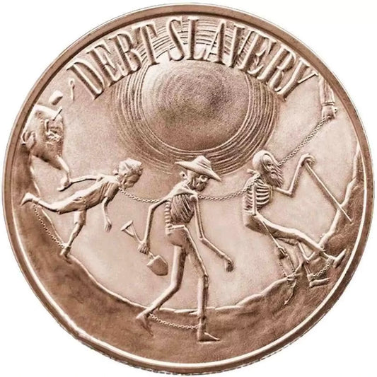USA Debt Slavery 1 oz Cu.999